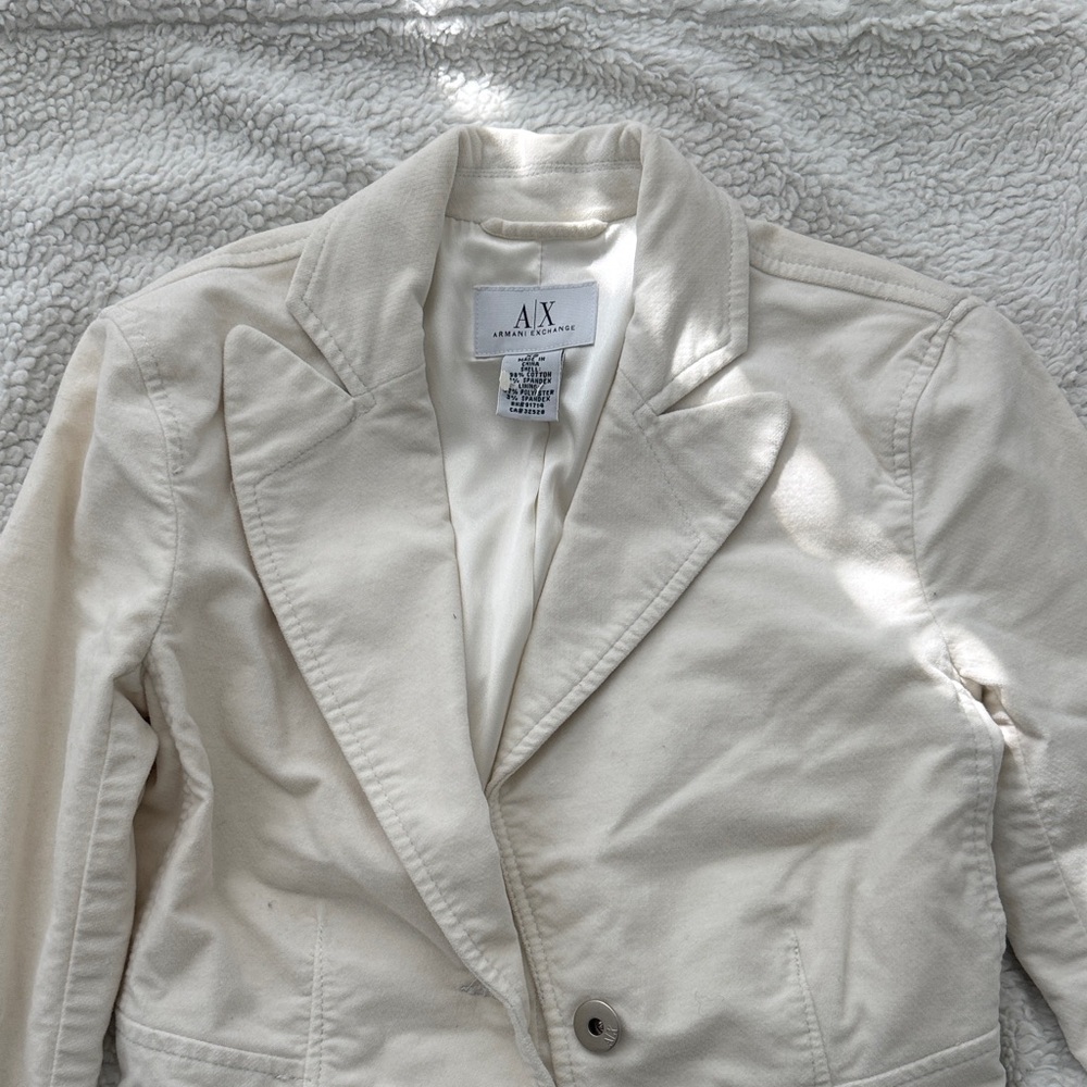 Armani Exchange Women's Off-White Blazer